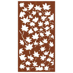 Decorazione Muro Giardino 105x55 cm Foglia Acero Acciaio Corten