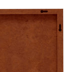 Decorazione Muro da Giardino 105x55 cm Foglia Acciaio Corten