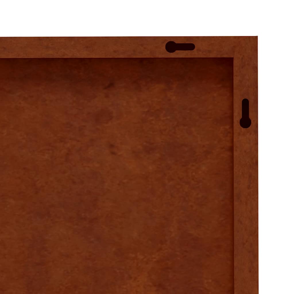 Decorazioni Muro da Giardino 3 pz 105x55 cm Sole Acciaio Corten