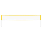 Rete da Badminton Gialla e Nera 600x155 cm Tessuto PE