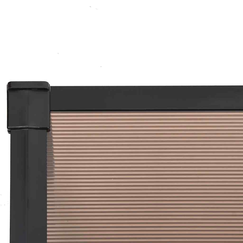 Tettoia per Porta Nera 297,5x90 cm in Policarbonato