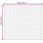 Coperta Ponderata Grigia 200x220 cm 13 kg Tessuto