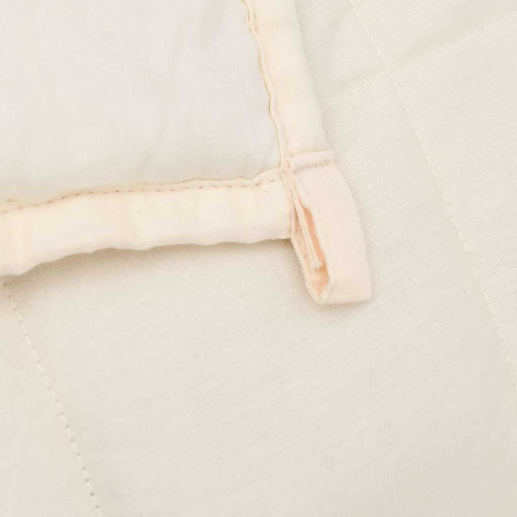 Coperta Ponderata Crema Chiaro 135x200 cm 10 kg Tessuto