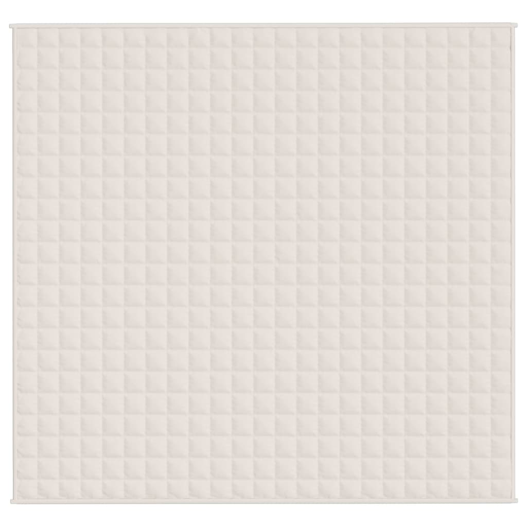 Coperta Ponderata Crema Chiaro 220x230 cm 11 kg Tessuto