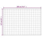 Coperta Ponderata Grigia 137x200 cm 10 kg Tessuto