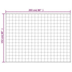 Coperta Ponderata Grigia 152x203 cm 11 kg Tessuto