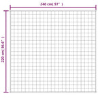 Coperta Ponderata Grigia 220x240 cm 15 kg Tessuto