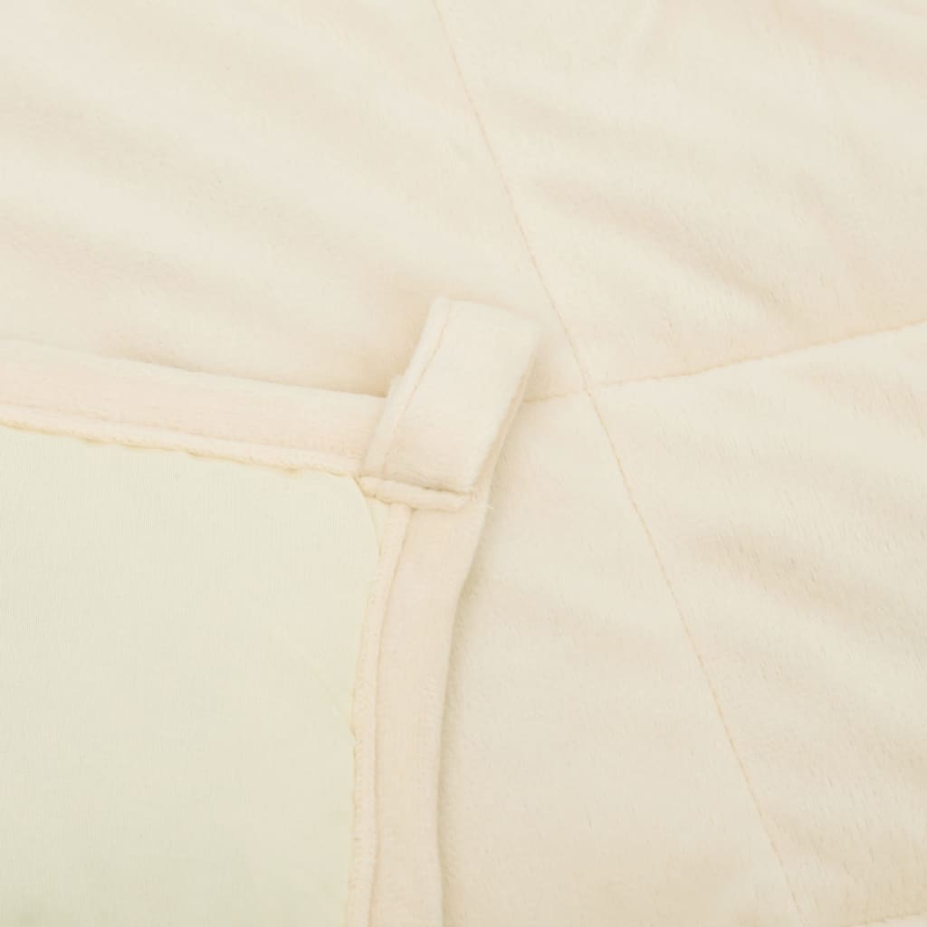 Coperta Ponderata Crema Chiaro 122x183 cm 5 kg Tessuto