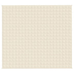 Coperta Ponderata Crema Chiaro 200x230 cm 9 kg Tessuto