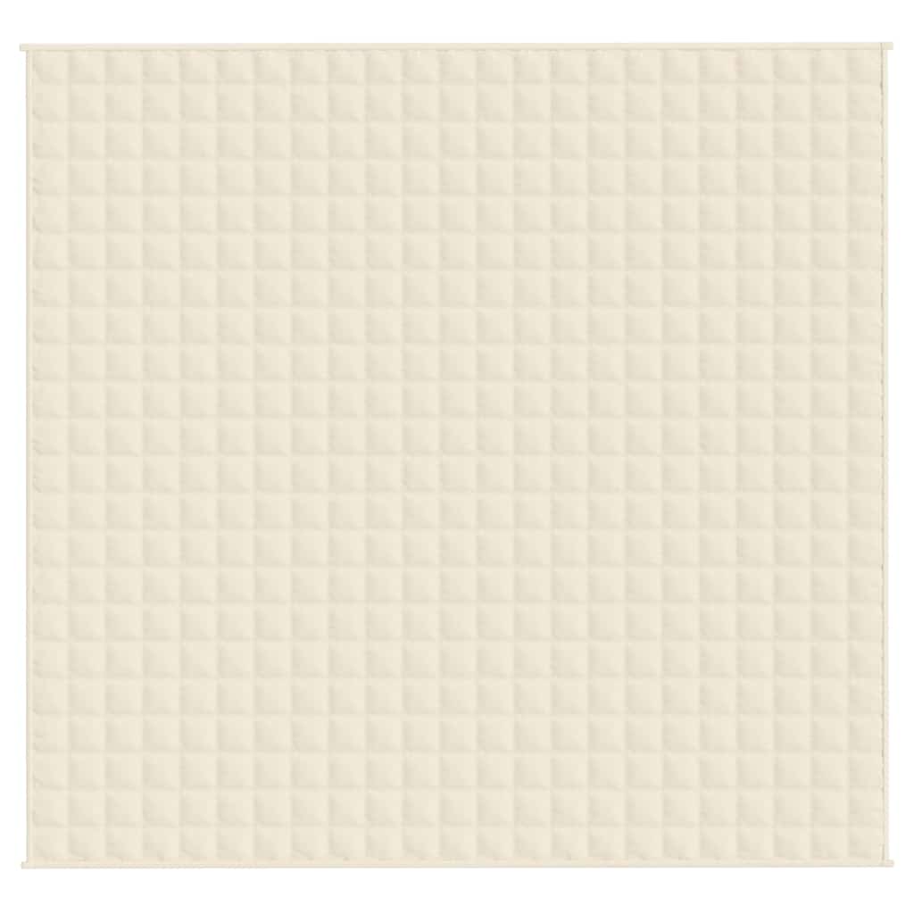 Coperta Ponderata Crema Chiaro 220x240 cm 15 kg Tessuto
