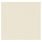 Coperta Ponderata Crema Chiaro 220x240 cm 15 kg Tessuto