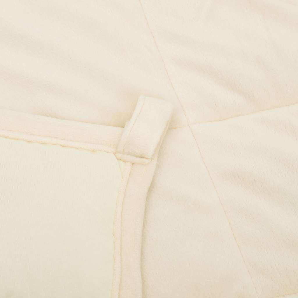 Coperta Ponderata Crema Chiaro 220x240 cm 15 kg Tessuto