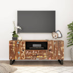 Mobile TV 105x33,5x46cm Legno Massello Recupero e Multistrato
