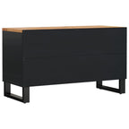 Mobile TV 80x33x46cm Legno Massello Acacia e Legno Multistrato