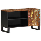 Mobile TV 80x33x46cm Legno Massello Recupero Legno Multistrato