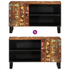 Mobile TV 80x33x46cm Legno Massello Recupero Legno Multistrato