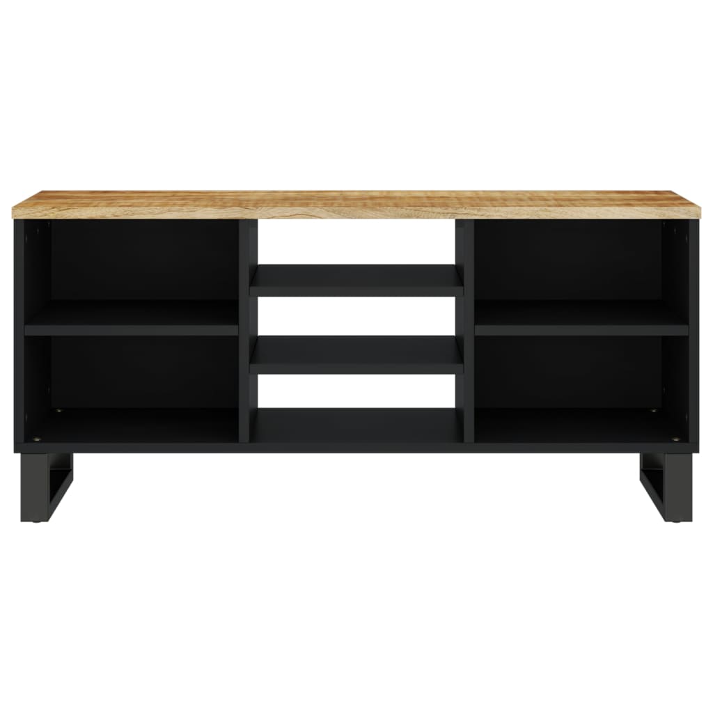 Mobile TV 100x33x46cm Legno Massello Mango e Legno Multistrato