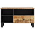 Mobile TV 80x33x46cm Legno Massello Mango e Legno Multistrato
