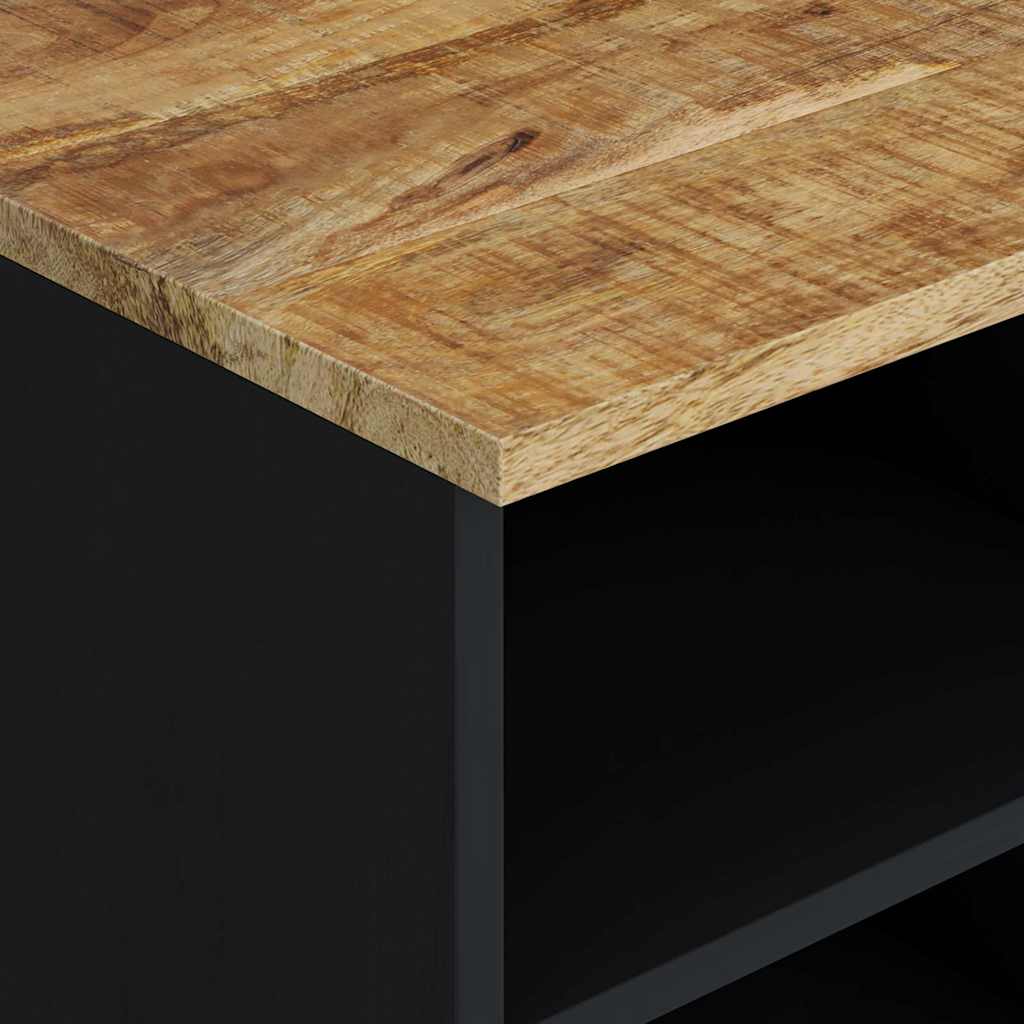 Mobile TV 80x33x46cm Legno Massello Mango e Legno Multistrato