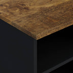 Mobile TV 80x33x46cm Legno Massello Mango e Legno Multistrato