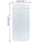 Asciugamani da Spiaggia 2 pz Bianchi 60x135 cm Tessuto 400 GSM