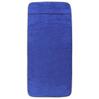 Asciugamani da Spiaggia 2pz Blu Reale 60x135 cm Tessuto 400 GSM