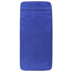 Asciugamani da Spiaggia 2pz Blu Reale 75x200 cm Tessuto 400 GSM