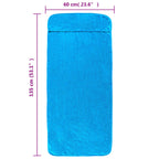 Asciugamani da Spiaggia 2 pz Turchese 60x135 cm Tessuto 400 GSM