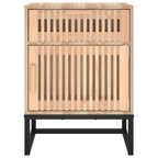 Comodini 2 pz 40x30x55,5 cm Legno Multistrato e Ferro
