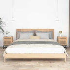 Comodini 2 pz 40x30x55,5 cm Legno Multistrato e Ferro