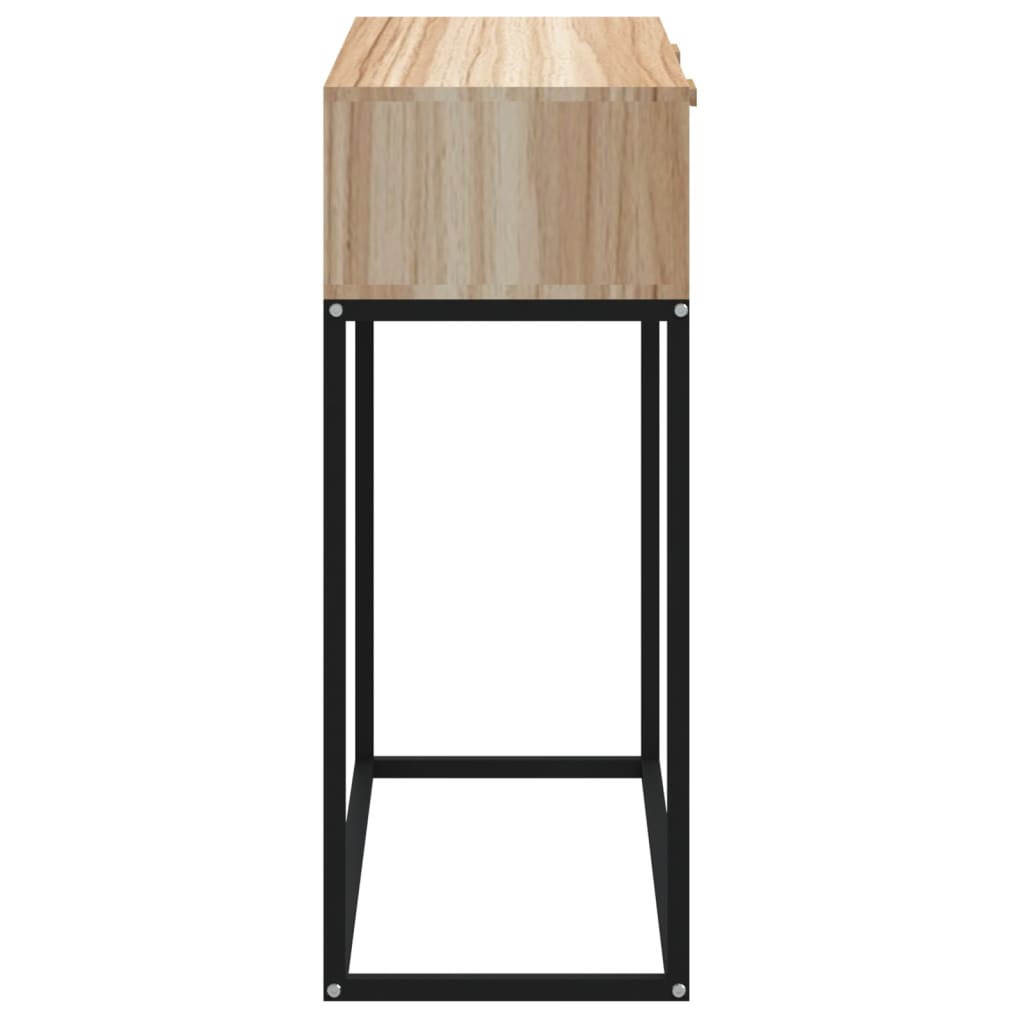 Tavolino Consolle 80x30x75 cm Legno Multistrato e Ferro