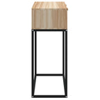 Tavolino Consolle 80x30x75 cm Legno Multistrato e Ferro