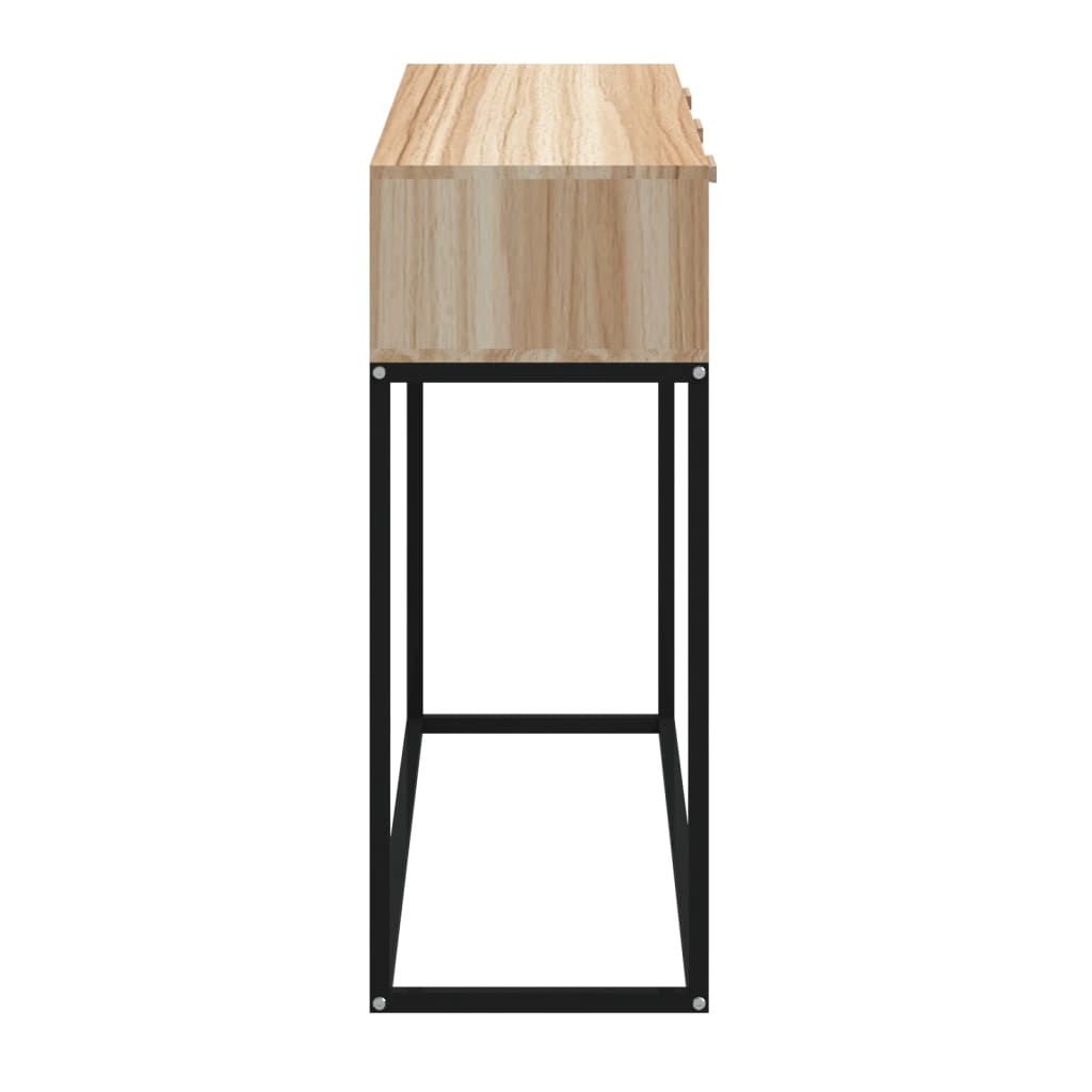 Tavolino Consolle 105x30x75 cm Legno Multistrato e Ferro
