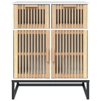 Credenza Bianca 60x30x75 cm in Legno Multistrato
