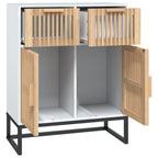 Credenza Bianca 60x30x75 cm in Legno Multistrato