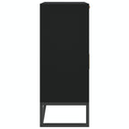 Credenza Nera 60x30x75 cm in Legno Multistrato