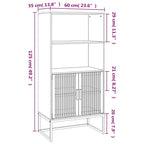 Credenza 60x35x125 cm in Legno Multistrato