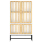 Credenza Bianca 70x35x125 cm in Legno Multistrato