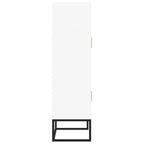 Credenza Bianca 70x35x125 cm in Legno Multistrato