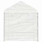 Gazebo con Tetto Bianco 2,28x2,23x2,69 m in Polietilene