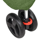 Passeggino per Cani Pieghevole Verde 80x46x98cm Tessuto Oxford