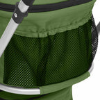 Passeggino Cani Pieghevole 2 Livelli Verde 83x48x97cm Tessuto