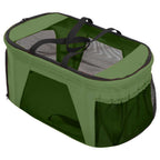Passeggino Cani Pieghevole 2 Livelli Verde 83x48x97cm Tessuto