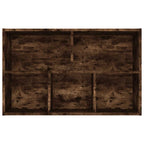 Libreria/Credenza Rovere Fumo 50x25x80 cm in Legno Multistrato