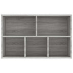 Libreria/Credenza Grigio Sonoma 50x25x80 cm Legno Multistrato