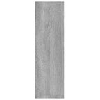 Mensole a Parete 2pz Grigio Sonoma 50x15x50cm Legno Multistrato