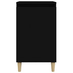 Comodini 2 pz Neri 40x35x70 cm in Legno Multistrato