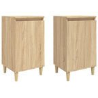 Comodini 2 pz Rovere Sonoma 40x35x70 cm in Legno Multistrato