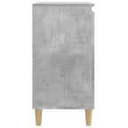 Comodini 2 pz Grigio Cemento 40x35x70 cm in Legno Multistrato