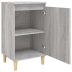 Comodini 2 pz Grigio Sonoma 40x35x70 cm in Legno Multistrato